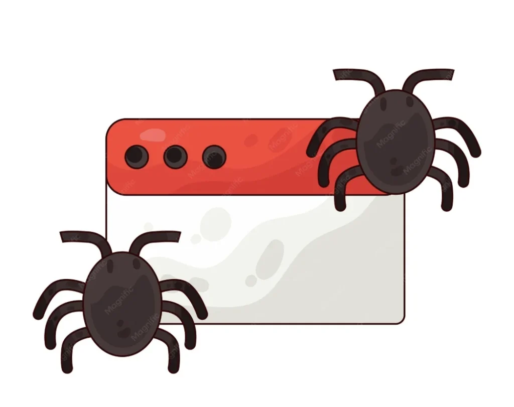 two spiders crawling the webpage