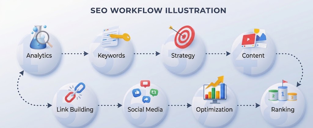 Monthly SEO workflow